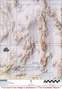 Topographical image of Nellis Ranges